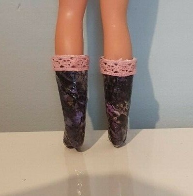 Vintage Stammbaum Sindy Tammy Tresssy lang einfach oder schick weiß/braun/Stiefel - Bild 6 von 7