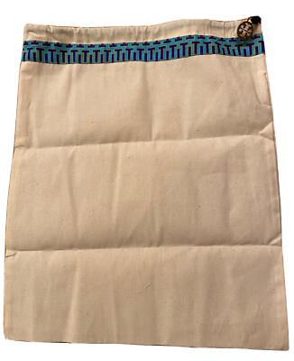 Tory Burch Beige Canvas Dust Bag w/Logo Design (15 L x 12 W  display picture 1