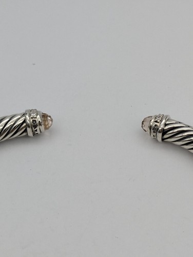 David Yurman 5mm Cable Classics Bracelet With Morganite And Diamonds size Medium - 第 5/8 張圖片