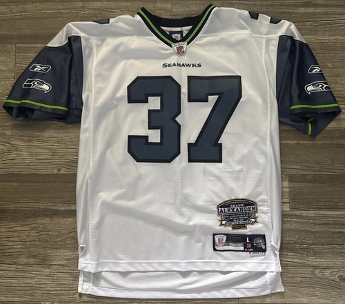 Herren NFL Reebok Shaun Alexander Seattle Seahawks Trikot LE Stats Patch Größe: L