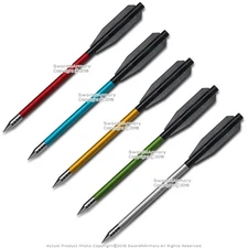 60PCS 6.5" Aluminum Metal Crossbow Bolts Arrows Bundle 50 & 80lb Bow Multi-color