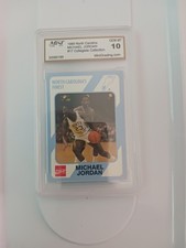 1989 Michael Jordan North Carolina Collegiate Collection #17 /Graded Gem-Mint 10