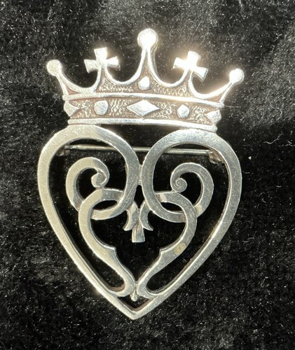Vintage Mary Queen Of Scots Luckenbooth Brooch Hebridean Jewelry - Sterling?