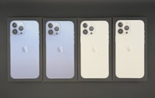 OEM Apple iPhone 13 Pro Max Silver  Blue Empty Box Lot of 4 No Phone