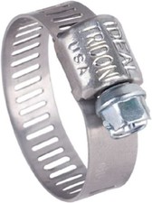 Stainless Steel Band Hose Clamps 10 10 Pcs 1 Box 1/2" TO 1-1/16" Made in USA