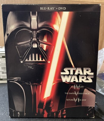 DVDs Star Wars Trilogy Episodes IV, V, & VI Blu-ray + DVD Pre-owned US Seller