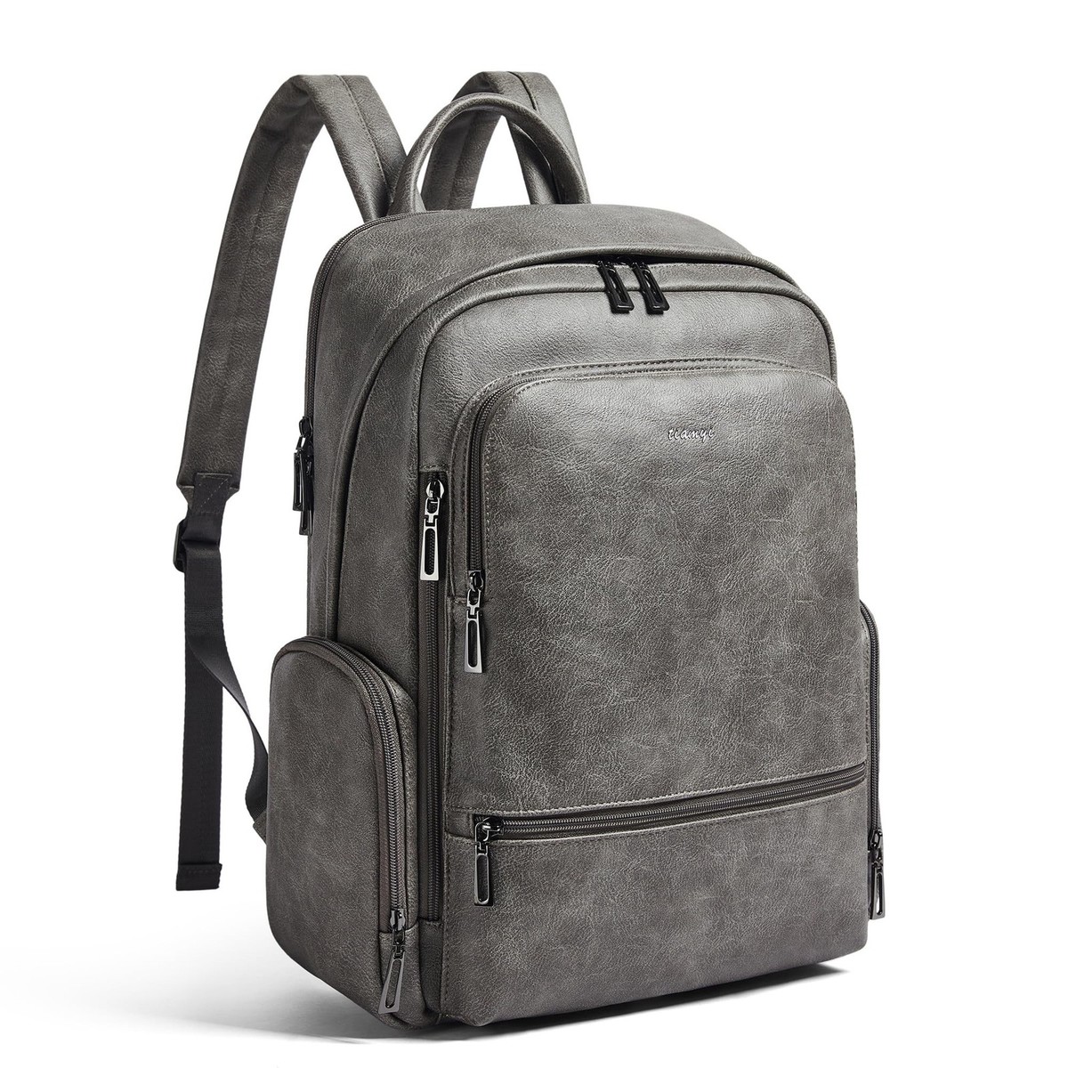 Leather Backpack for Women, Fits 16.0 Inch Laptop, Soft 