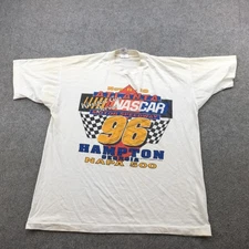 Vintage NASCAR Shirt Mens XL White Atlanta Motor Speedway NAPA 500 1996 Racing