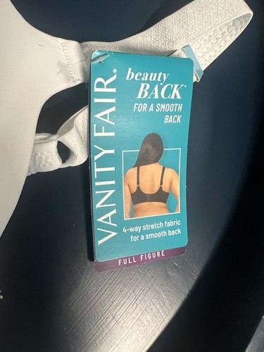 Vanity Fair Women's Full Figure Beauty Back Smoothing Bra 42C NEW White - Picture 2 of 5