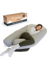 Plufl Hugl Cooling Body Pillow for Adults Made with Memory Foam U Shaped Mater
