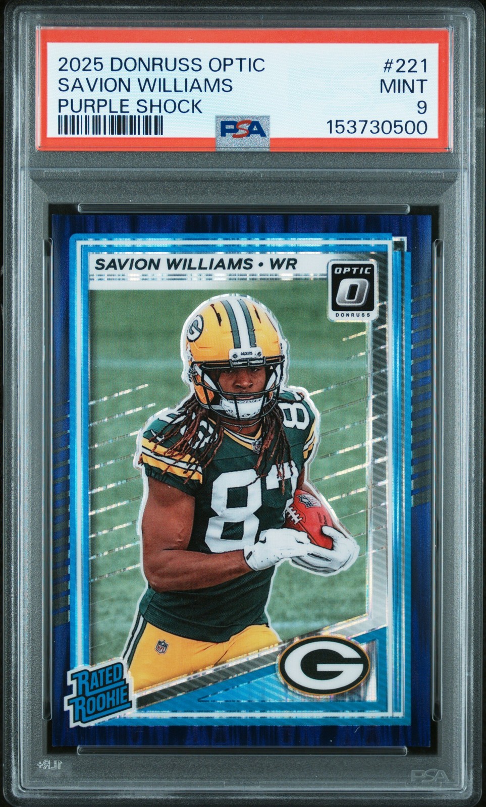 Savion Williams Panini Donruss Optic #221 Purple Shock