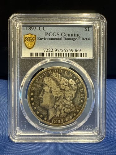 1893-CC Morgan Silver Dollar $1 Carson City PCGS Fine Details