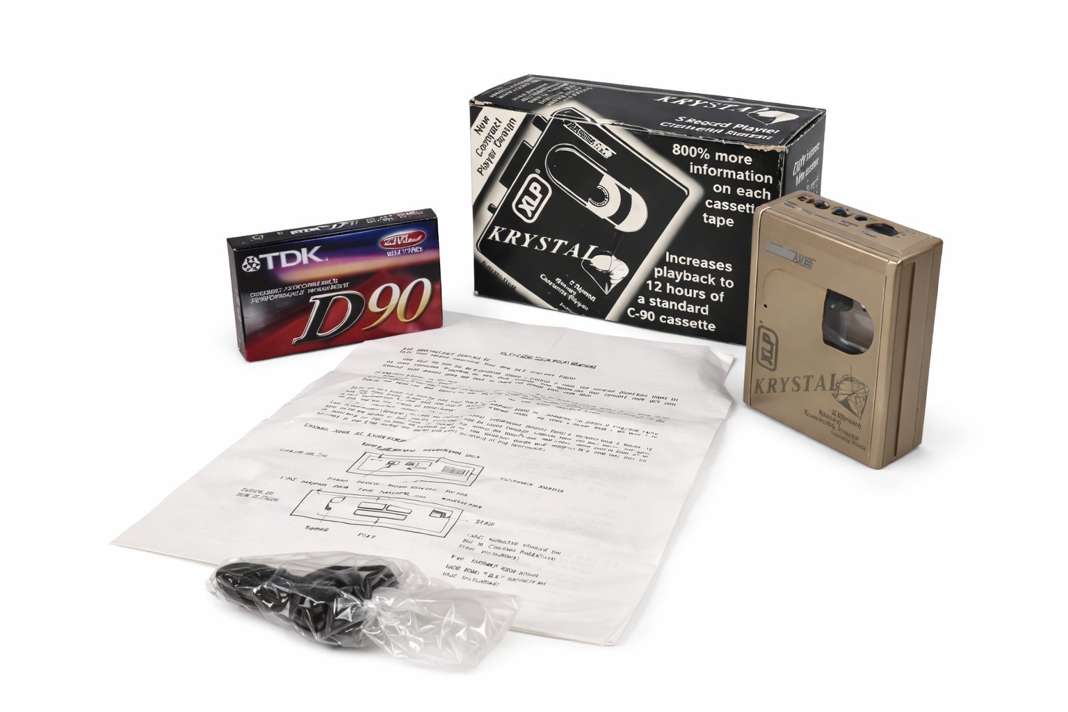 5000 Portable Cassette Player Tested Working Box Manual R