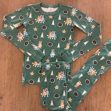 Hanna Andersson Bluey Christmas Holiday Pajama Set Kids Size 12