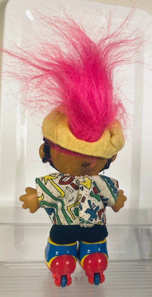 Muñeca Russ Troll Vintage Años 90 - Genial Patinador con Gafas Foto 3 de 4