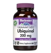 Bluebonnet Cellular Active CoQ10 Ubiquinol 200 mg 60 Vegetarian Softgels