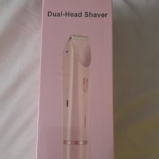 Dual-Head Waterproof Shaver Pink Type-C USB Charging for Women Legs Arms Bikini