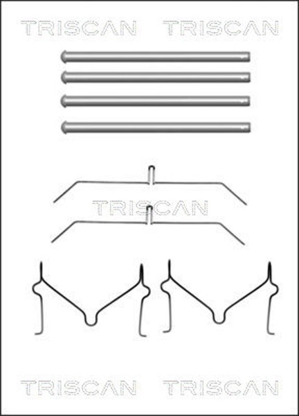 ZubehöRsatz Scheibenbremsbelag Triscan 8105 131640 FüR Toyota Land Cruiser 100-image