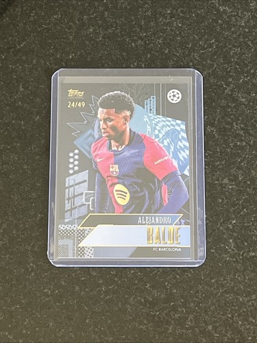 Alejandro Balde /49 Blue Current Stars Topps Gold UCL 2024-25 Barcelona