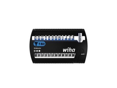 WIHA XLSelector T-Bit-Set, 50 mm Phillips, Torx, Hex, 13-teilig in Box, 1/4 Zoll
