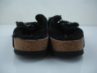 Women's 10 N M Men's 8 Birkenstock 41 Arizona Black Sheepskin Fur