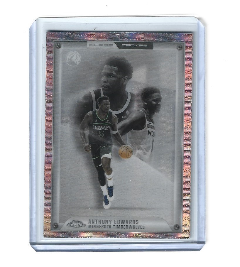 2025-26 Topps Chrome Anthony Edwards Glass Canvas GC-5 Case Hit SSP