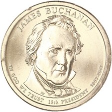 2010 P Presidential Dollar James Buchanan Choice BU Clad US Coin