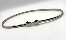 Vintage 1980s Expandable Bow Tie Metal Waist Belt 34  40  USA