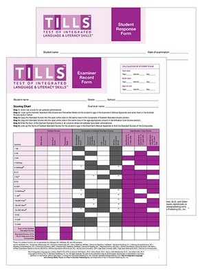 Test of Integrated Language and Literacy Skills (TILLS) Forms Set by Elena Plant