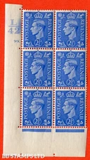 SG. 489. Q14. 2½d Light ultramarine. A  superb UNMOUNTED MINT " Control  B11897
