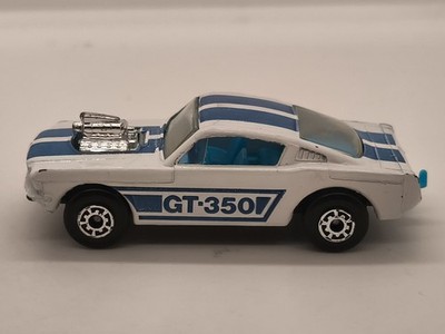 FORD MUSTANG WEISS BLAU BLUE MATCHBOX SUPERFAST No.23 HONG KONG VON 1970
