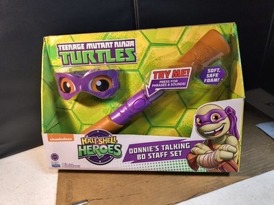 BNIB Ninjas Turtle Half shell Heroes Donnie s Talking Bo Staff Set