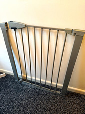Munchkin Hardware Mounted Grey Metal Stairway Safety Gate - Stair Gate