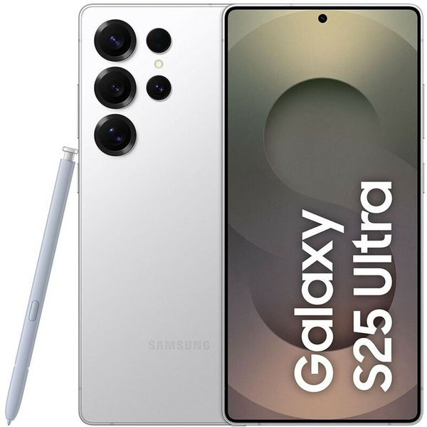 Samsung SM-S938B Galaxy S25 Ultra 5G 256GB 12GB Ram Dual Titanium Whitesilver De-image