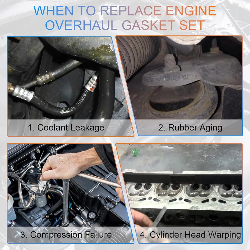 Engine Cylinder Head Gasket Kit Fits for BMW 750Li 550i 650i 750i X5 HS55081B Foto 4 de 4