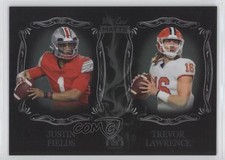 2021 MATTE Dueling Guns Black - Silver Smoke Justin Fields Trevor Lawrence 8em