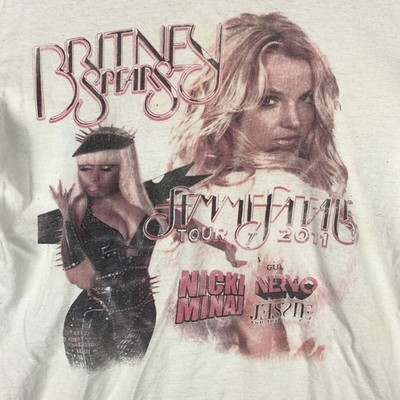 Britney Spears Nicki Minaj Femme Fatale Tour Shirt White Unisex S-5XL