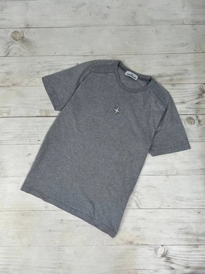 Stone Island Grey Dust Colour Treatment T Shirt Men Size M Gray