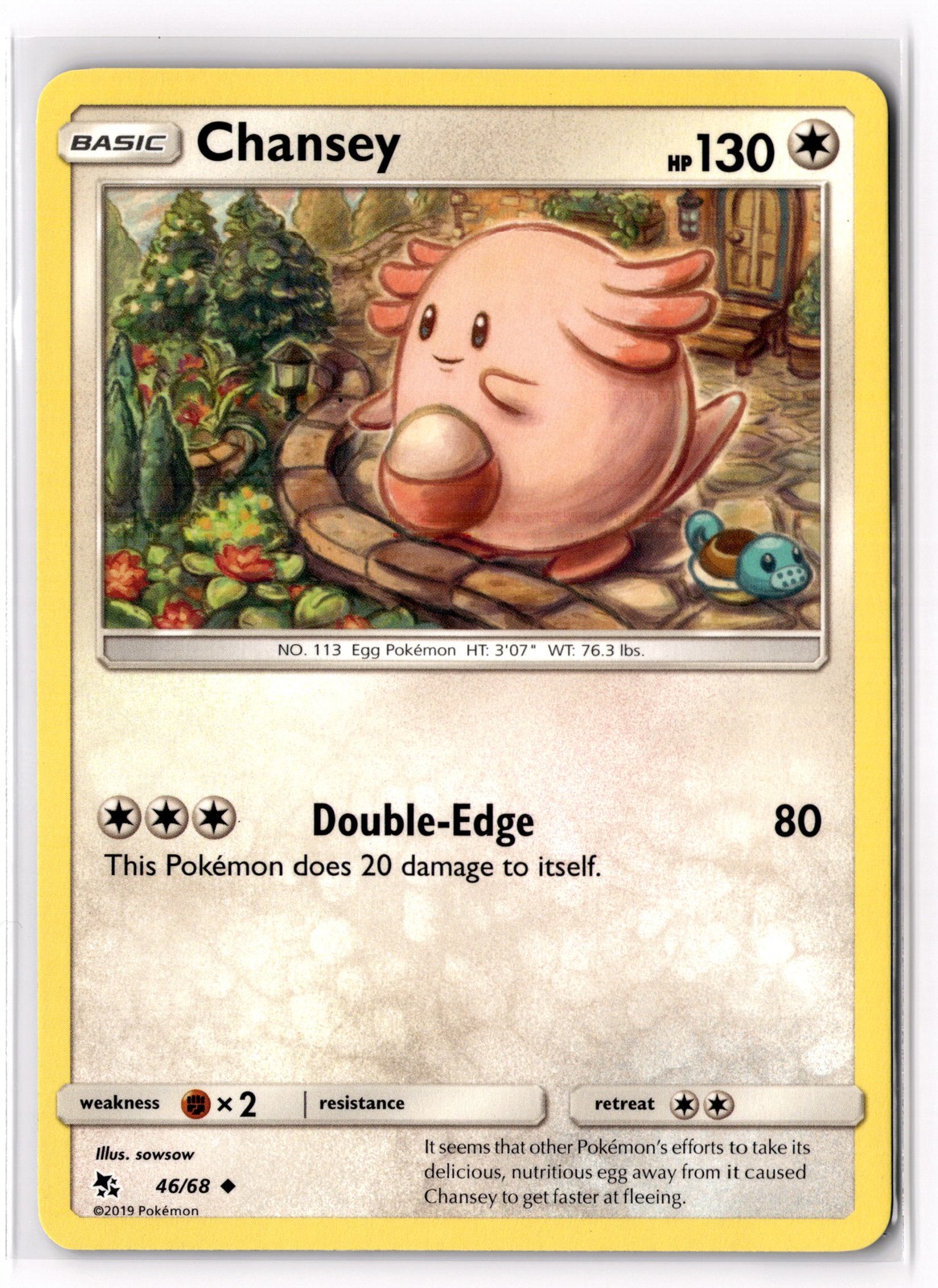 Chansey 46/68 Hidden Fates Normal LP