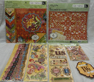 K&Company Scrapbook Supplies From The Que Sera Sera Collection Paper Stickers!