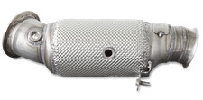HJS Edelstahl Downpipe BMW 2er F22 M235i, mit 300 Zellen Sport Katalysator