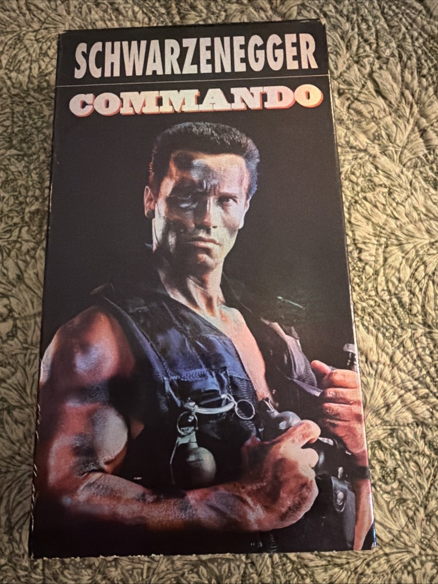 ジャンク　TURBOWINDER RE-8000 VHS Commando VHS Tape 20th Century Fox 1985, VHS 1999 Arnold