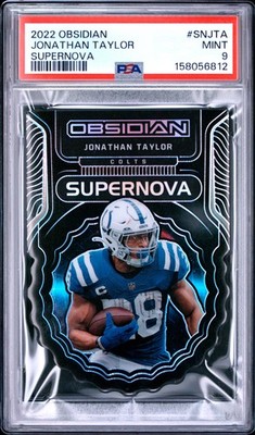 2022 PANINI OBSIDIAN SUPERNOVA #SNJTA JONATHAN TAYLOR 23/99 PSA 9