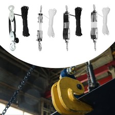 Rope Pulley Hoist Heavy Duty 270 Degree Rotatable Hook Compact Rope Hoisting