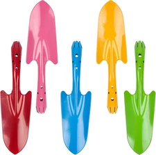 Mini Colorful Metal Hand Shovel, Trowel Set Garden Tools for Flower Soil Plantin