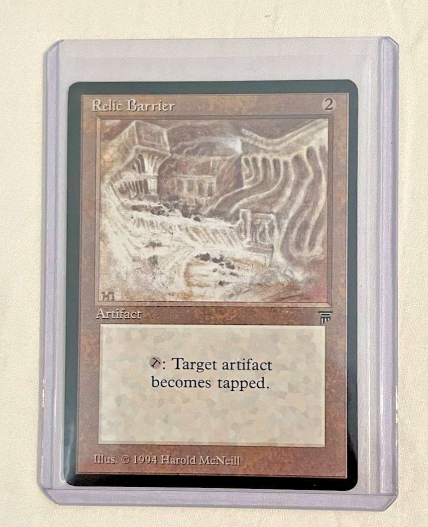 1x Relic Barrier Legends MTG Magic the Gathering LP/NM