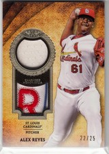 #/25  Alex Reyes  Game-Used Patch ▪ 2021 Topps Tier One  Dual Relics  Cardinals