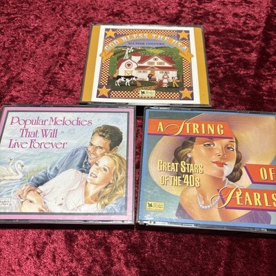 Lot 3 Popular Melodies Forever String Pearls God Bless Readers Digest on 12 CDS