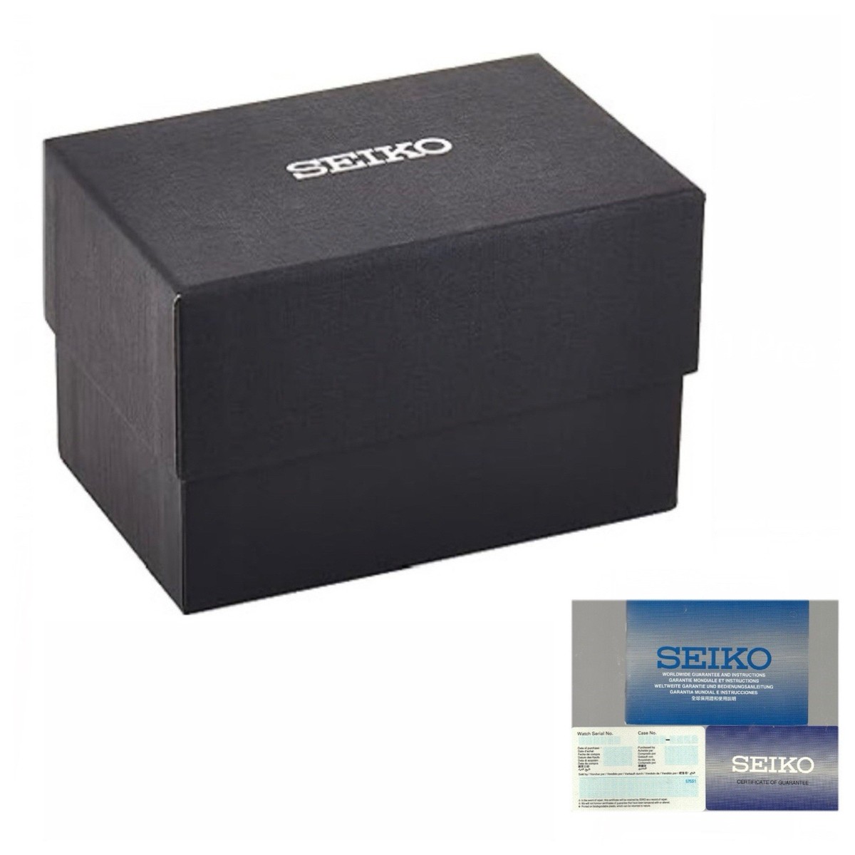 SEIKO Empty Watch Boxes Black Presentation Watch Case With