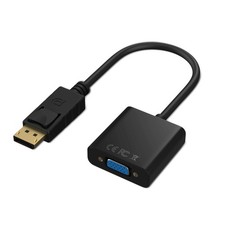 DisplayPort DP To VGA Male Female Adapter Extension Cable 25cm Converter Cord